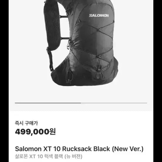 [BUNJANG] Salomon XT10 Backpack (Old Version) / 살로몬 럭색 백팩 xt10 구버전