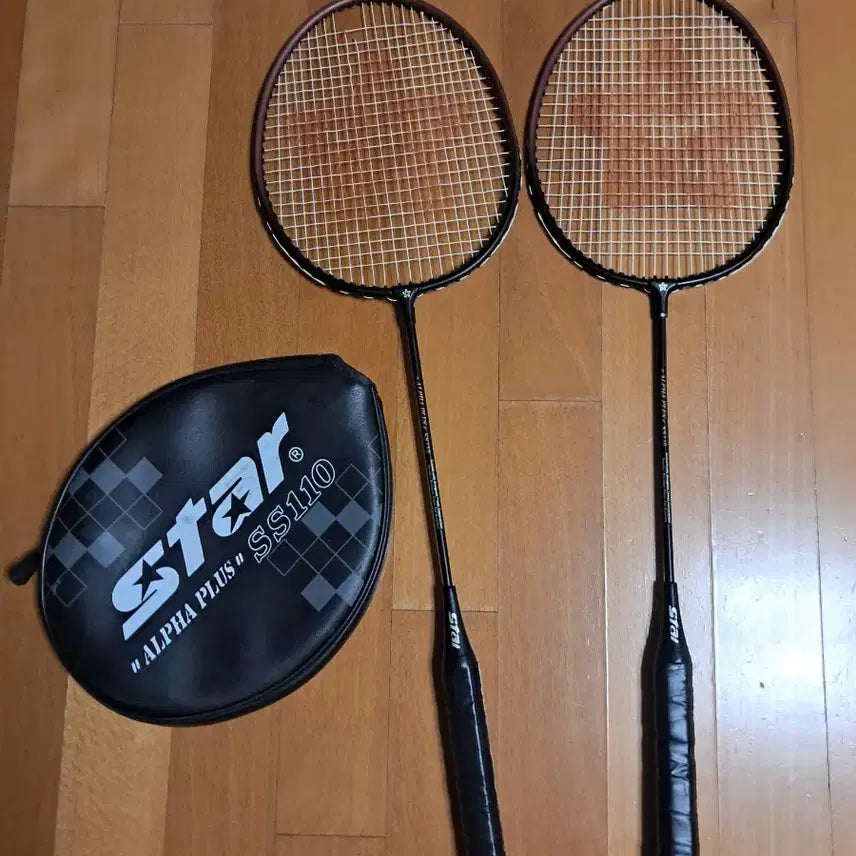 [BUNJANG] Star Alpha Plus SS110 Badminton Racket Set (2 Rackets + Case) / 스타 알파 플러스 SS110 배드민턴 라켓 2자루