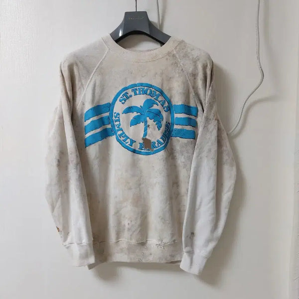 [BUNJANG] 1970s-1980s Haynes Sweatshirt Distressed / 7~80년대 빈티지 헤인즈 스웨트셔츠 디스트레스드