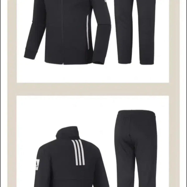 [BUNJANG] Adidas Training Set Black Brushed Cotton / 아디다스 트레이닝 세트 블랙 기모 90