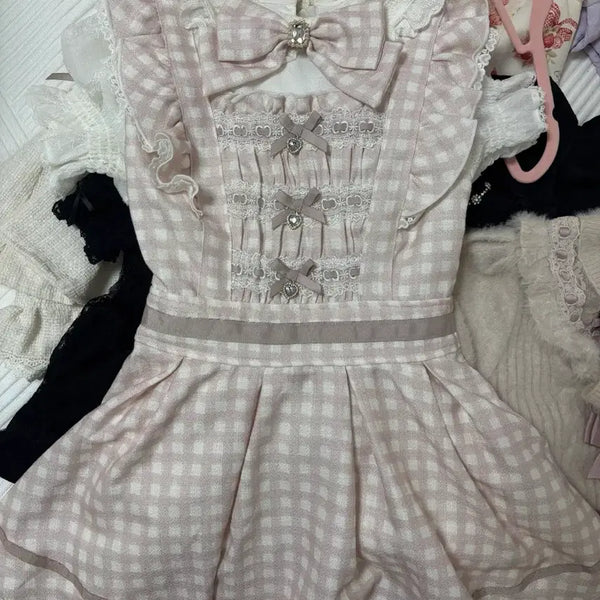 [BUNJANG] LIZLISA Gingham Check Setup / 리즈리사 깅엄체크 셋업 양산형 양지뢰