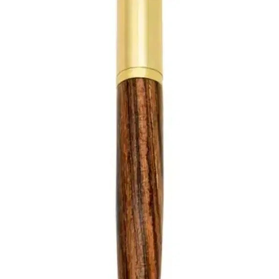[BUNJANG] Tiger Wood & Brass Fountain Pen with 20 Ink Refills / 천연소재 고급스러운 타이거 우드 황동 만년필 잉크20개