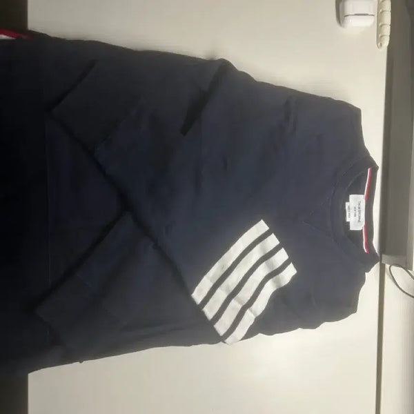 [BUNJANG] Thom Browne Navy Sweatshirt Size 3 / 톰브라운 사선 네이비 맨투맨