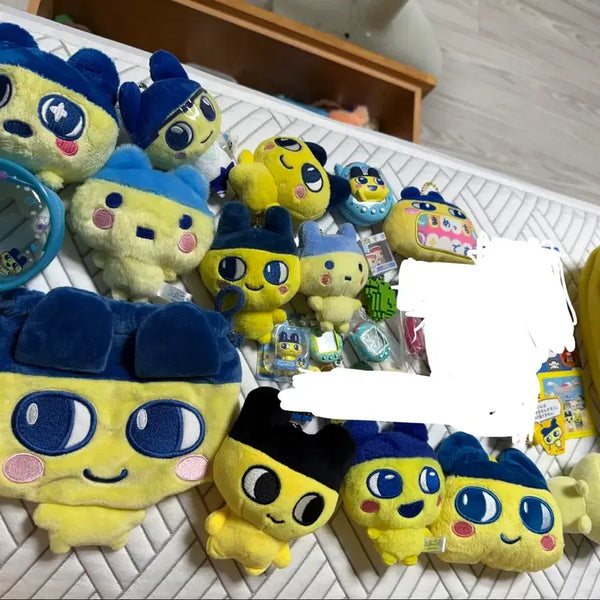 [BUNJANG] Mametchi Mini Plush Keychain Pouch Bag Bundle Set / 급처ㅠㅠ))마메치 인형 키링 필통 파우치 가방