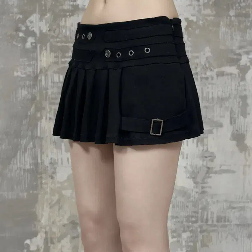 [BUNJANG] Et O Et So Me Pleated Layer Training Mini Skirt / 에트오소메 플리츠 레이어 트레이닝 미니스커트