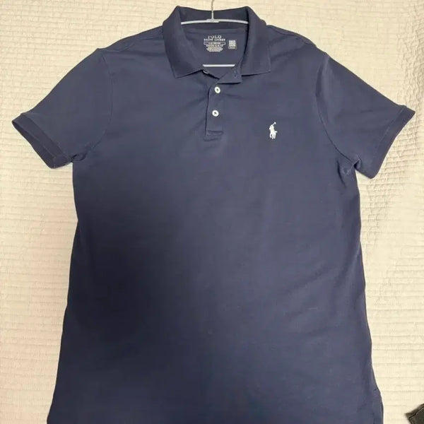 [BUNJANG] Polo Custom Slim Fit Pique Polo Shirt Navy L / 폴로 커스텀슬림핏 카라티 네이비 L팝니다.