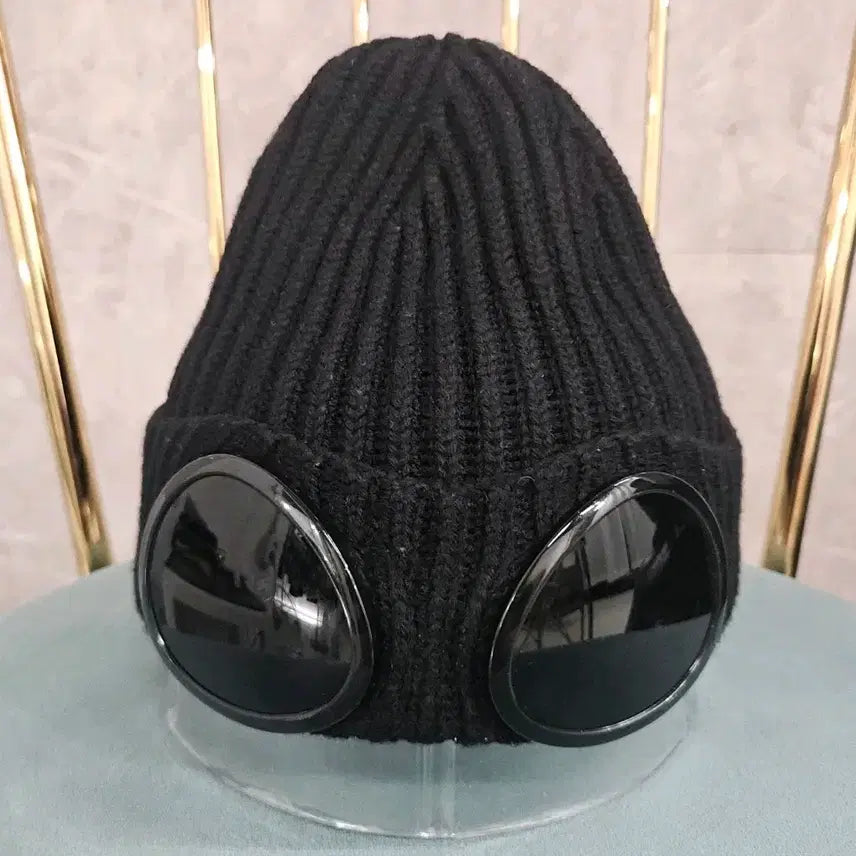 [BUNJANG] CP Company Goggle Beanie Black / CP컴퍼니 고글 비니 블랙