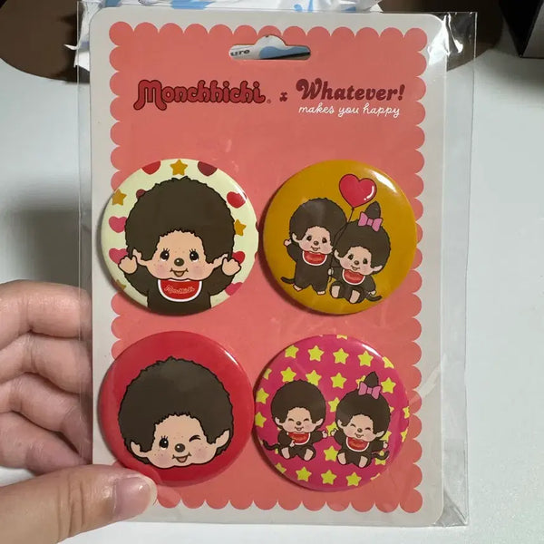 [BUNJANG] Monchhichi Can Badge Set / 미국 구매 몬치치 캔뱃지 세트 미개봉 새상품 판매중
