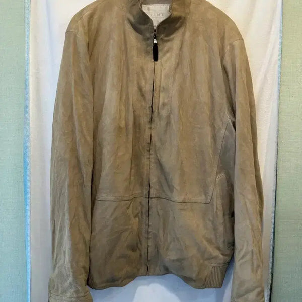 [BUNJANG] TIME HOMME Suede Goat Leather Jacket / TIME HOMME 한섬 타임옴므 스웨이드 염소 가죽 자켓