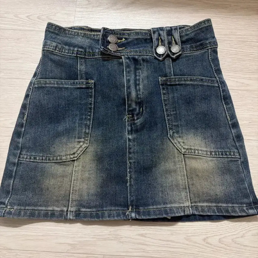 [BUNJANG] Denim Skirt Shorts - Size S / 데님 치마바지 s