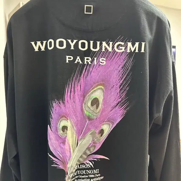 [BUNJANG] Wooyoungmi Feather Long Sleeve Black / 우영미 깃털 롱슬리브 50