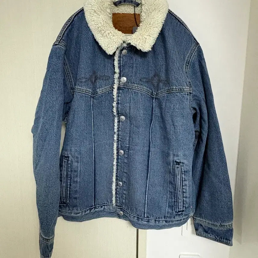 [BUNJANG] Levi's Sherpa Denim Western Jacket M / 리바이스 쉐르파 데님 웨스턴 M