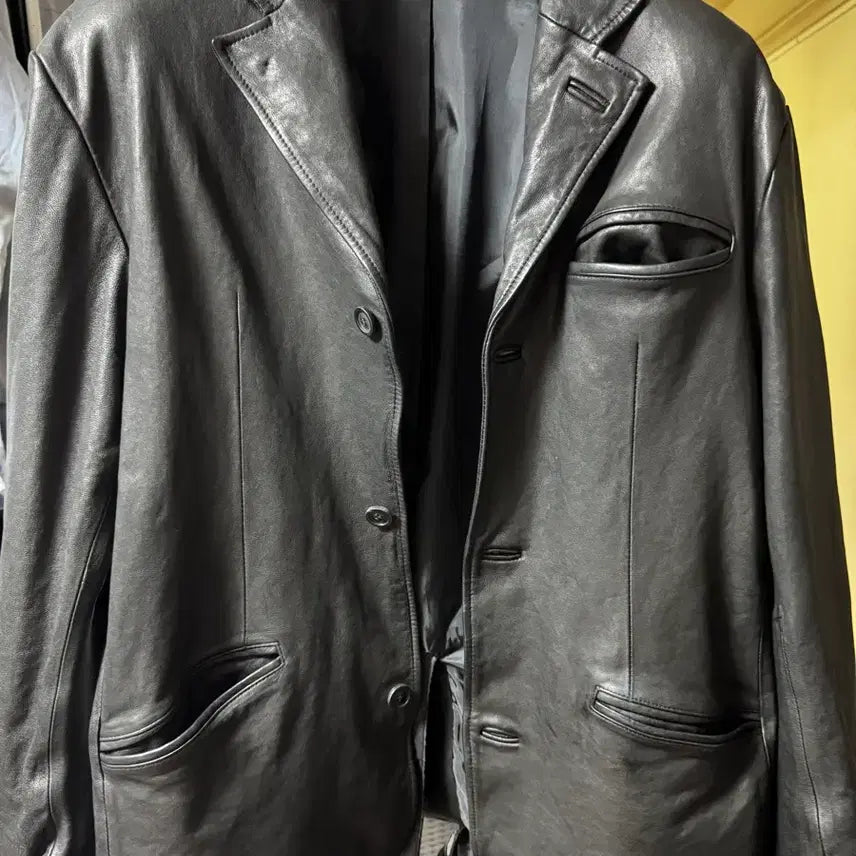 [BUNJANG] COEUR Lambskin Washed Three-Button Blazer - Size M / 쿠어 램스킨 워시드 쓰리 버튼 블레이저 M 사이즈 판매