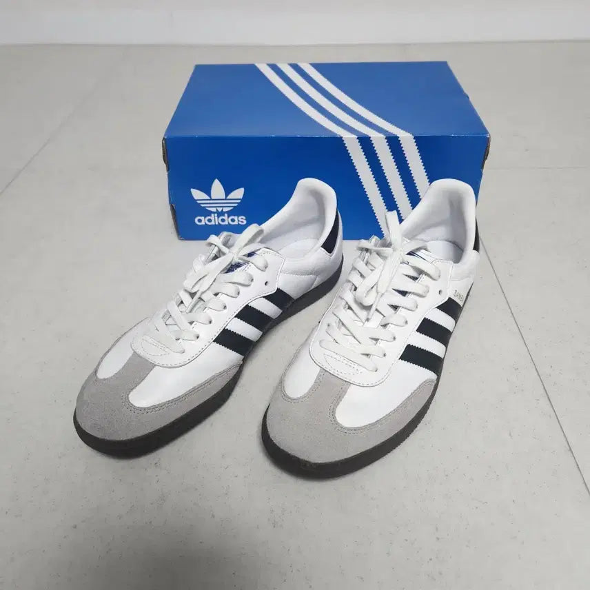 [BUNJANG] Adidas Samba OG Cloud White Sneakers / 아디다스 삼바OG(클라우드화이트 290,295)