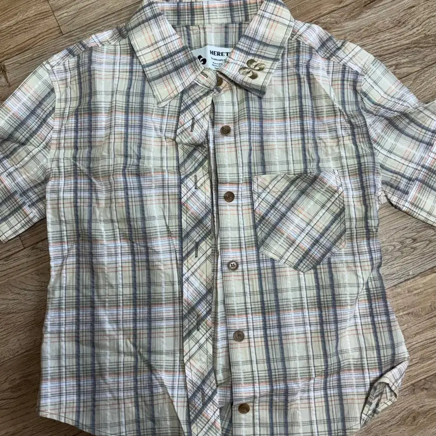 [BUNJANG] Heretic Check Short-Sleeve Shirt / 헤레틱 체크 반팔셔츠