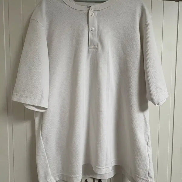 [BUNJANG] Uniqlo Dry Waffle Henly Neck T-Shirt XL / [XL] 유니클로 드라이 와플 헨리넥 T
