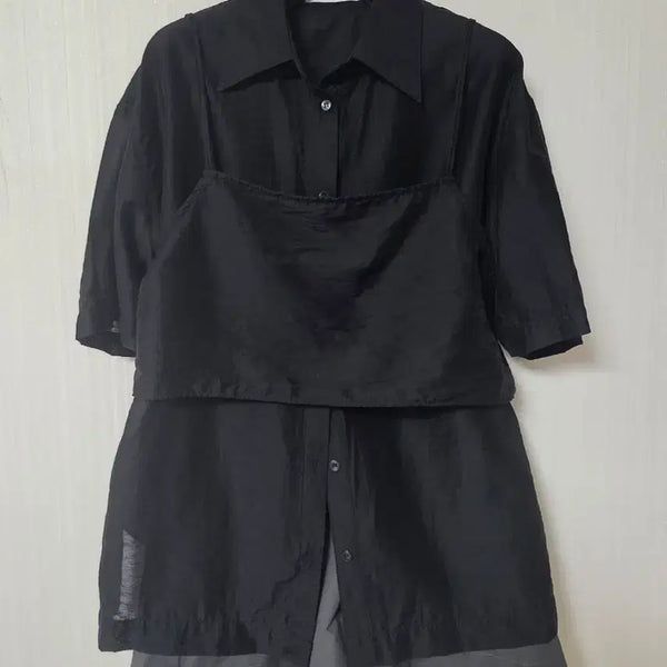 [BUNJANG] Bustier Shirt Set / 뷔스티에 셔츠 세트