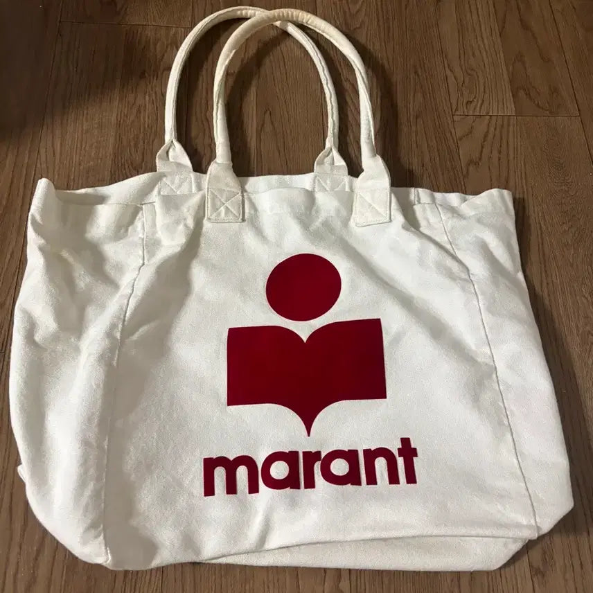 [BUNJANG] Isabel Marant Canvas Tote Bag White (Includes Inner Bag) / 이자벨마랑 캔버스 토트백 화이트(이너백 포함)