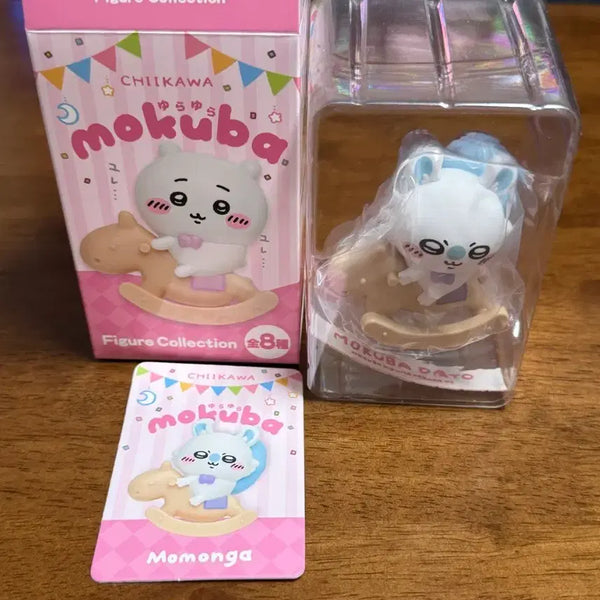 [BUNJANG] Chiikawa Momonga Rocking Horse Figure / 먼작귀 치이카와 모몽가 목마 흔들흔들목마 피규어 판매