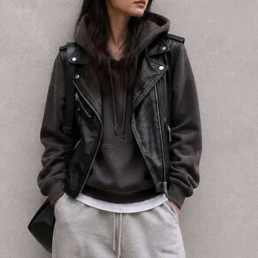 [BUNJANG] D&J Collection Real Lambskin Leather Vest / d&j컬렉션 리얼 양가죽 베스트