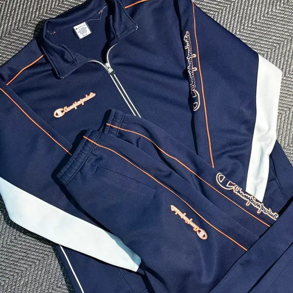 [BUNJANG] Champion Track Jacket and Pants Set Navy / 챔피온 져지 트랙자켓,팬츠 셋업(실측참고)