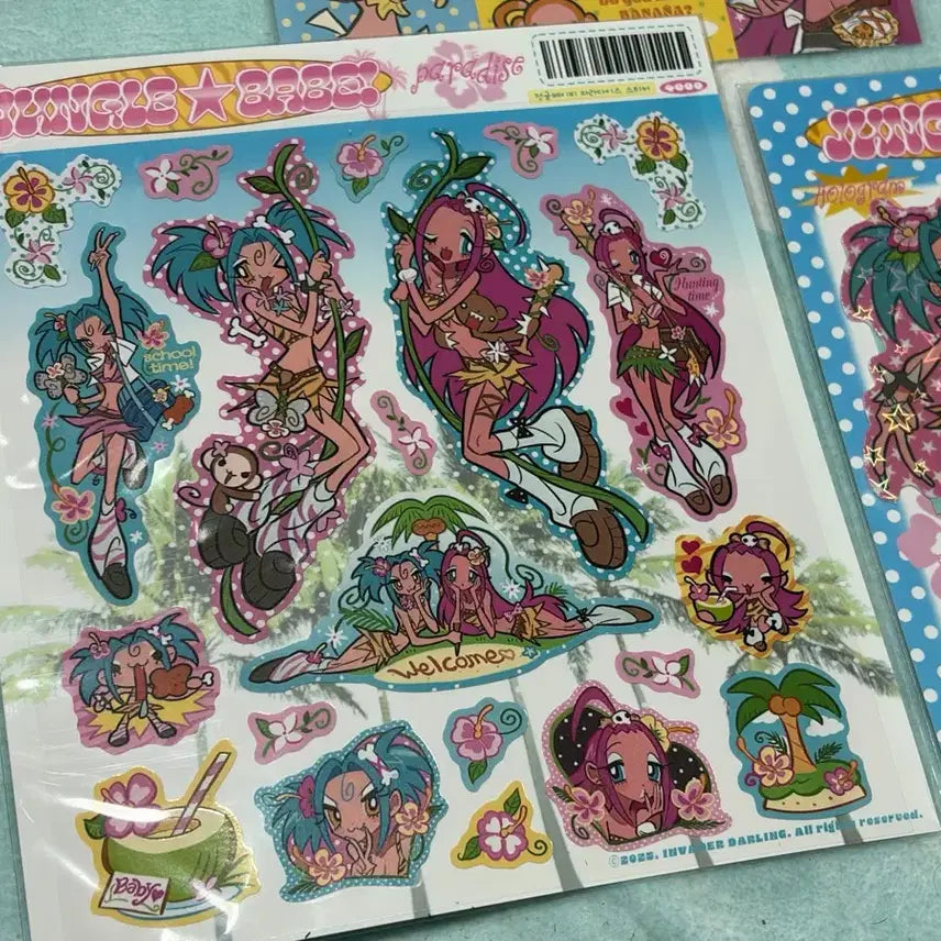 [BUNJANG] Invader Darling Sticker Set (3 Types) / 인베이더달링 스티커 3종