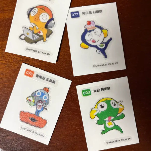 [BUNJANG] Keroro Kero-chan Stickers Bundle Set / 케로로 띠부씰 띠부실