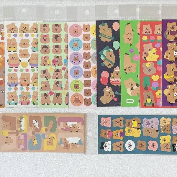 [BUNJANG] Yeonguisup Sealed Sticker Pack (10 Sheets) Bundle Set / 영이의숲 미개봉 스티커 10장 일괄판매
