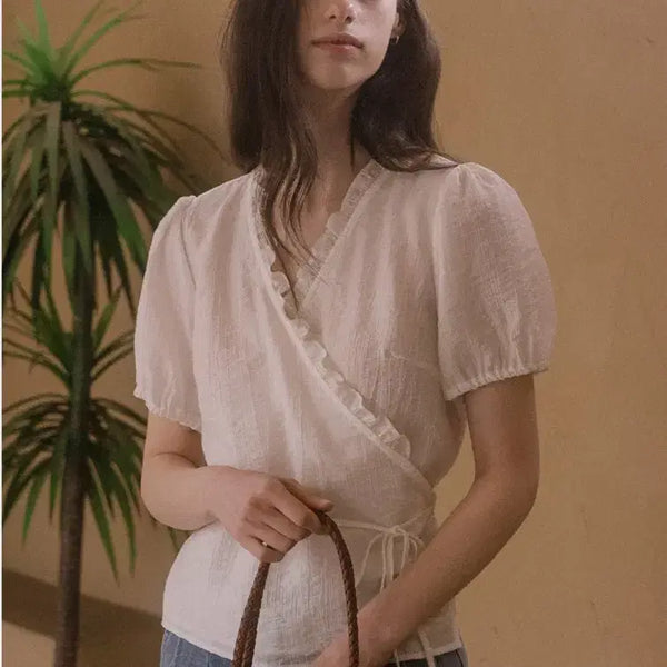 [BUNJANG] Til I Die Frill Wrap Blouse / Til I die 블라우스