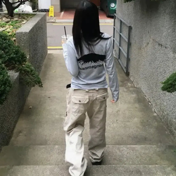 [BUNJANG] Mountain Long Sleeve Sky Blue / 탄산마그네슘 마운틴 롱슬리브 스카이블루