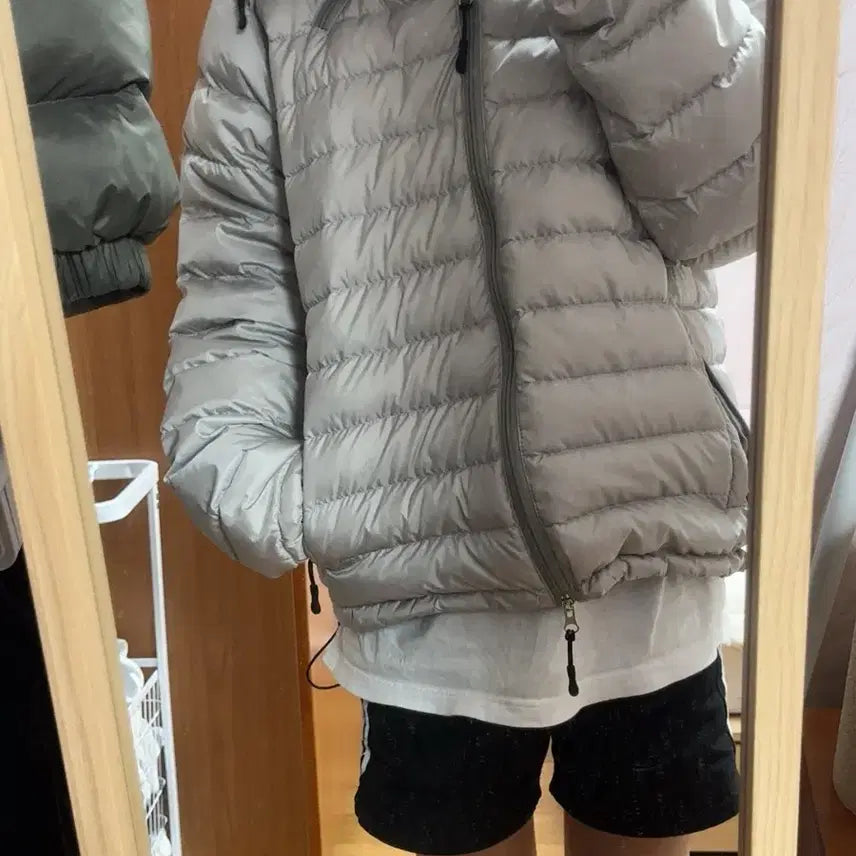 [BUNJANG] What's the Use Lightweight Padded Jacket Grey S / 왓츠더유즈 경량패딩 그레이 s