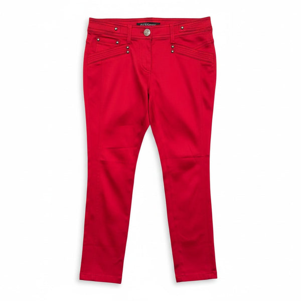 [BUNJANG] GGPX Shiny Red Pants (Women's M) / 여성M/ GGPX 광택 팬츠 레드 바지 1