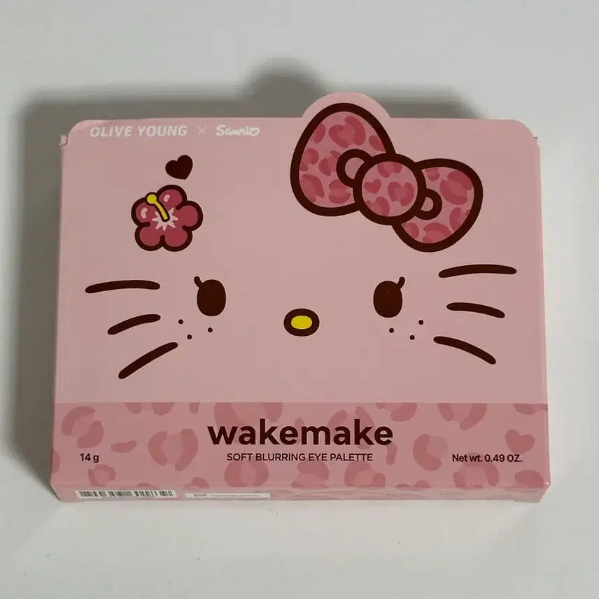 [BUNJANG] WAKEMAKE Kitty Edition Peach Sandy Blurring Eyeshadow Palette 32 / 웨이크메이크 키티 32 피치 샌디 블러링