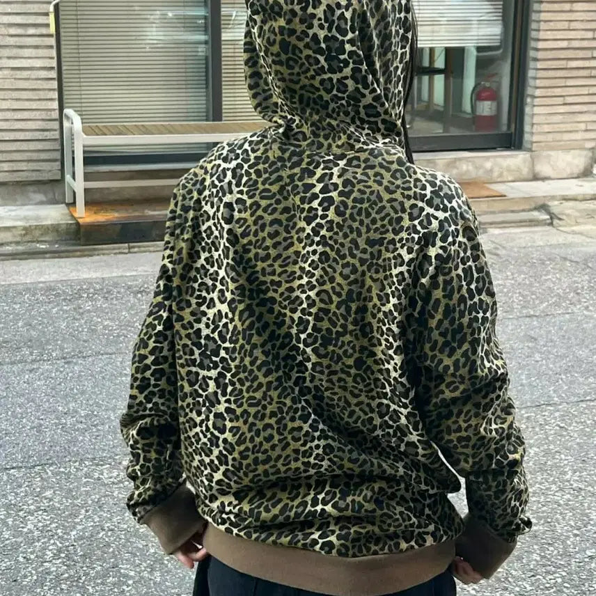 [BUNJANG] Supreme 15SS Mini Harvard Hooded Sweatshirt / 슈프림 레오파드  후드 15SS Mini Harvard Hooded