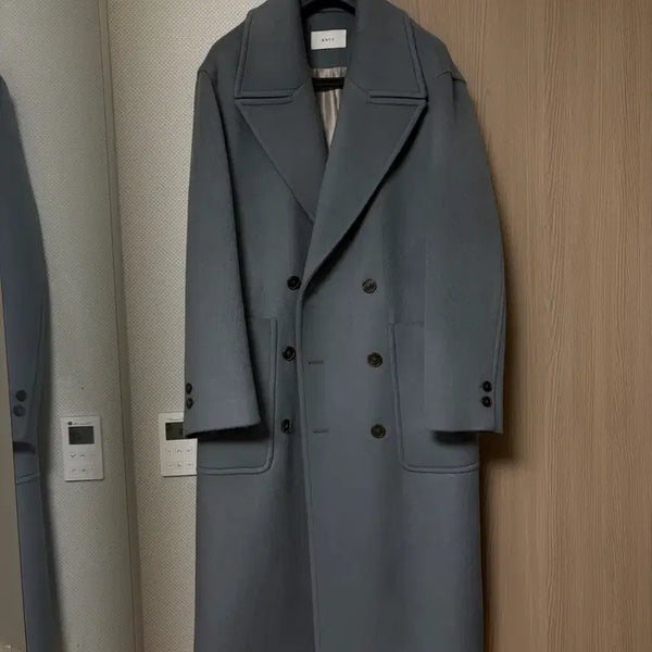 [BUNJANG] Wool Double Coat / 안유 울 더블코트