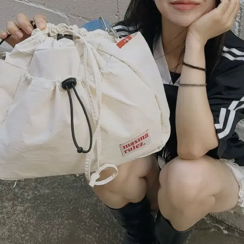 [BUNJANG] Masmarules Pocket Crossbody Bag White / 마스마룰즈 poket 크로스백 화이트