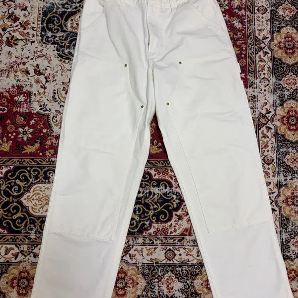 [BUNJANG] Carhartt Double Knee Pants White / 칼하트 더블니 화이트