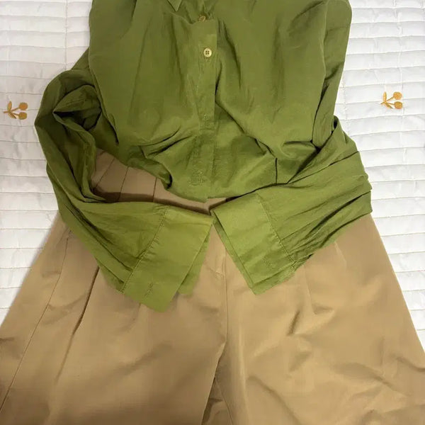 [BUNJANG] Olive Green Summer Shirt / 올리브색 여름셔츠