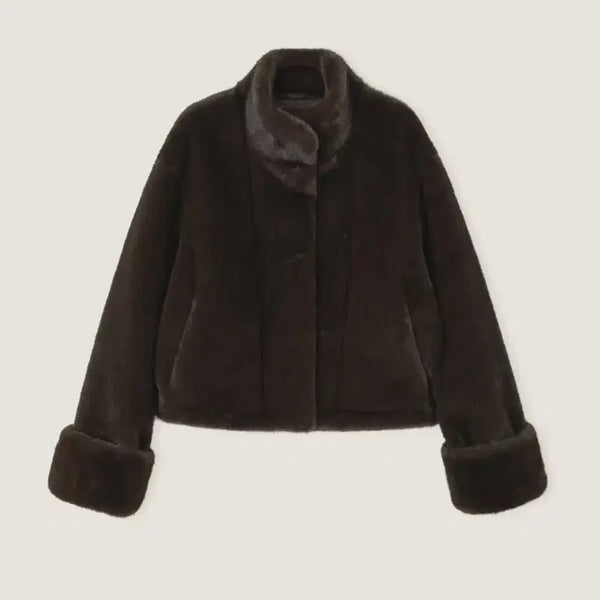 [BUNJANG] OBJEST Brown Fur Jacket / 오브제스트 퍼자켓 브라운