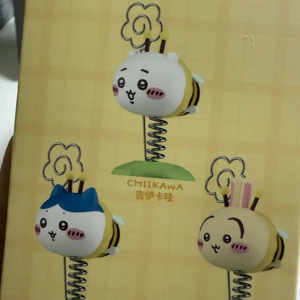 [BUNJANG] Chiikawa Honeybee Wiggling Figures Set (3 pcs) / 치이카와 꿀벌 흔들피규어(3개 세트, 반택포)