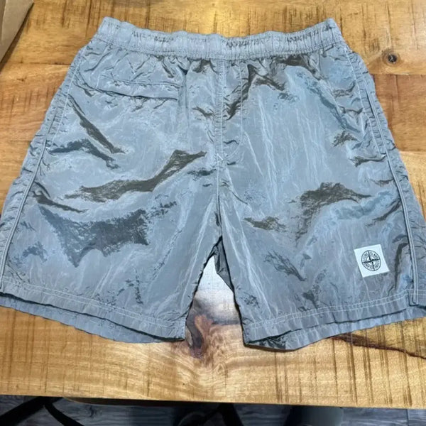[BUNJANG] Stone Island Nylon Shorts Grey M / 스톤아일랜드 쇼츠 반바지 실버