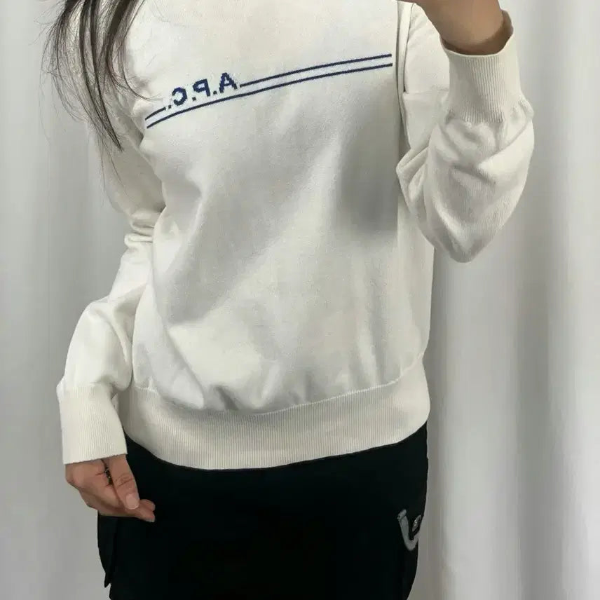 [BUNJANG] A.P.C. White Knit Sweater / 아페쎄 화이트 니트