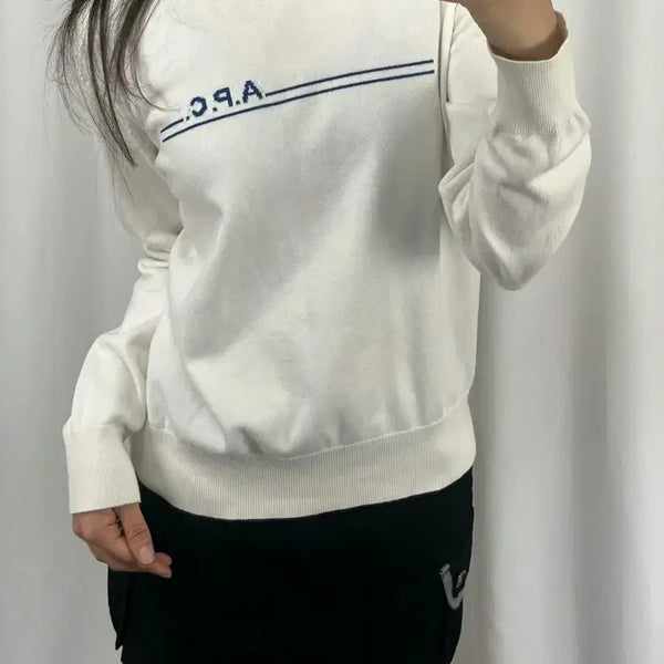 [BUNJANG] A.P.C. White Knit Sweater / 아페쎄 화이트 니트