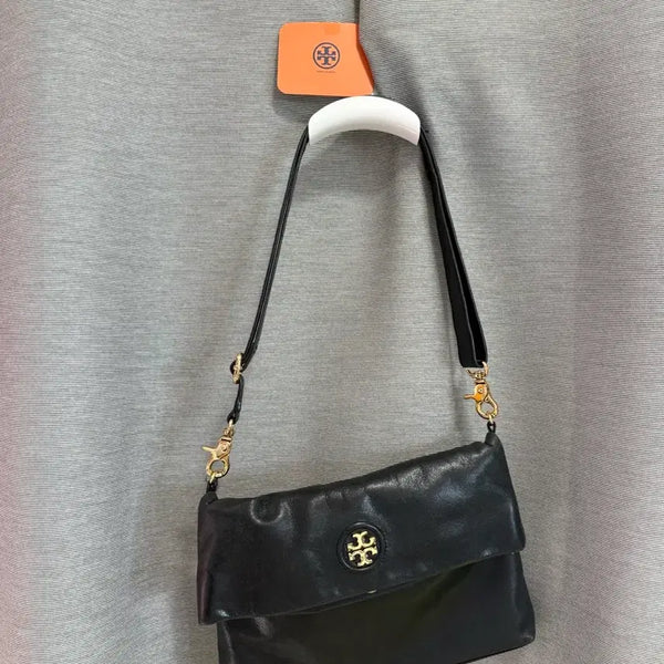 [BUNJANG] Tory Burch Black Leather Shoulder Bag / 토리버치 여성 가방 블랙 크로스백 숄더백