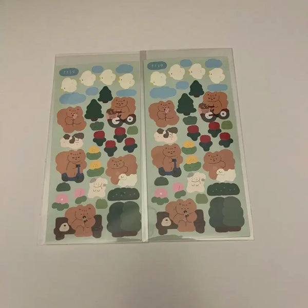 [BUNJANG] Poposop Seal Sticker / [다꾸] 포포숲 씰스티커