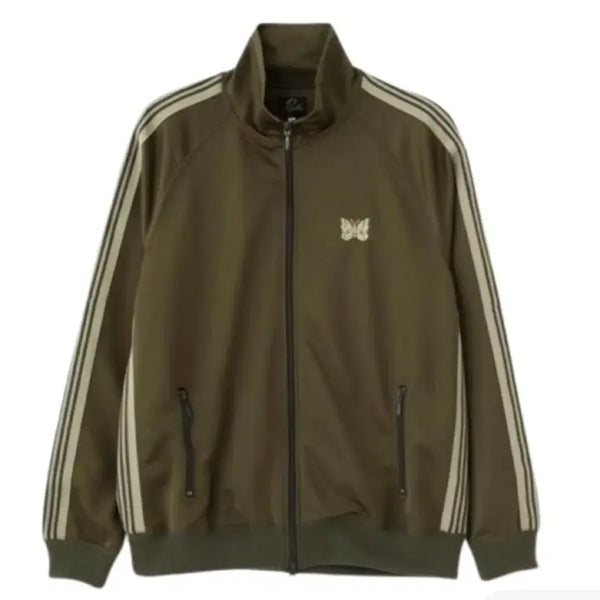 [BUNJANG] Needles Track Jacket Poly Smooth Khaki Olive M / 니들스 트랙자켓 폴리 스무스 카키 올리브 M