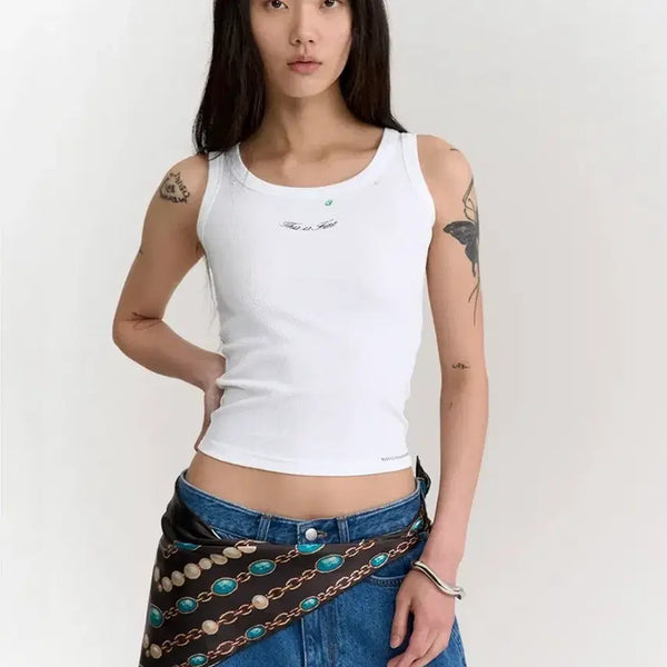 [BUNJANG] This Is Fine Sleeveless Top / 디스이즈파인 슬리브리스