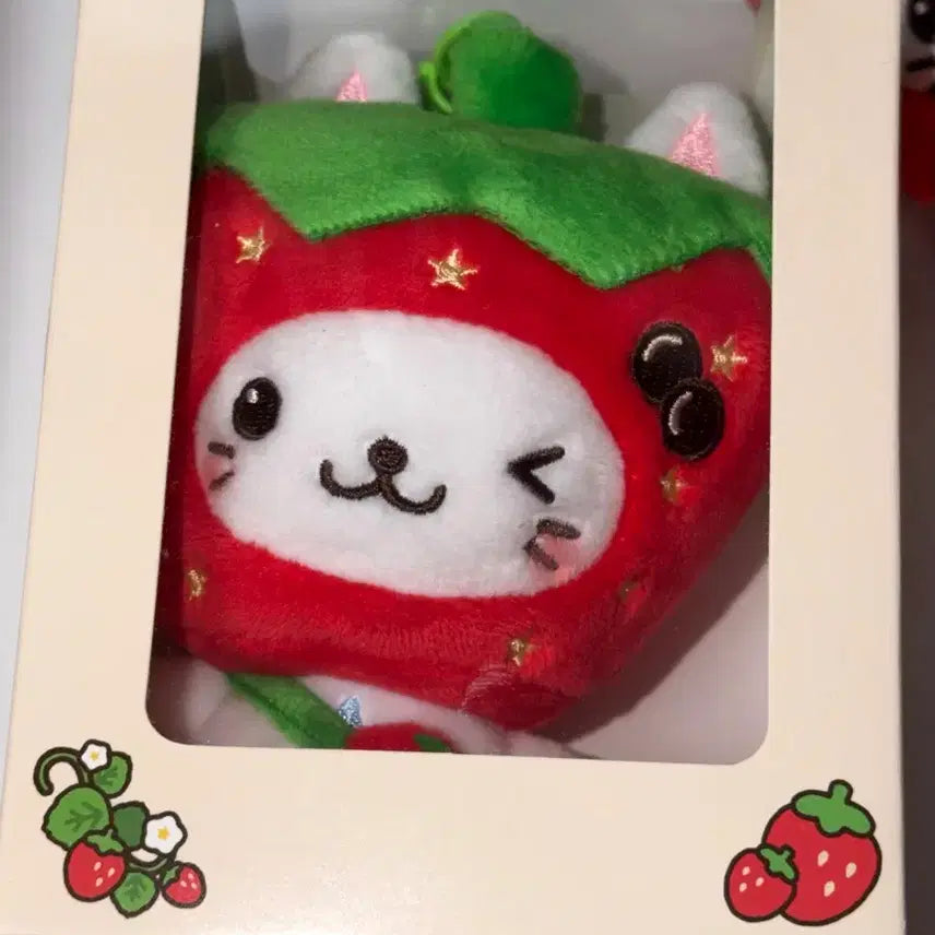 [BUNJANG] Strawberry Wish Doll Bubble Cat Yuu Set Sealed / (미개봉) 딸기 위시돌 버블냥 유우시