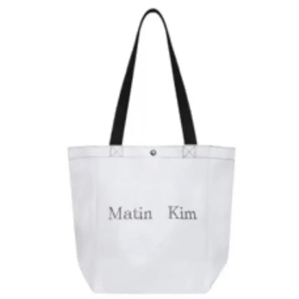 [BUNJANG] Matinkim White Medium Taplin Bag / 마뗑킴 마땡킴 화이트 미디엄 미듐 타포린백 에코백 가방 새상품