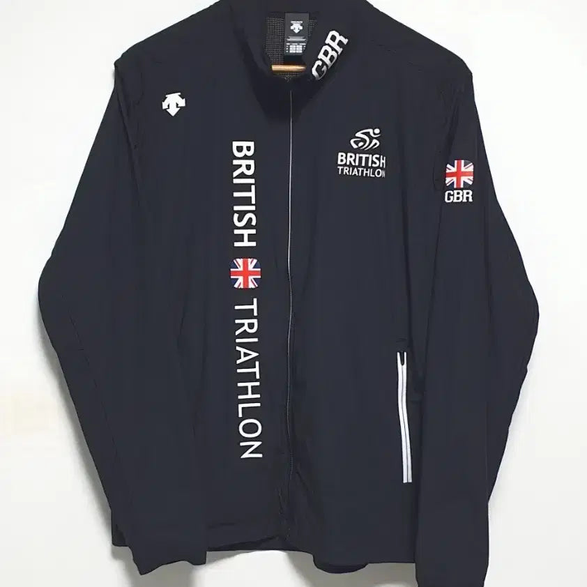 [BUNJANG] Descente Triathlon Functional Windbreaker Jacket Size 105 Black / 데상트 트라이애슬론 기능성 바람막이 자켓 105사이즈 블랙